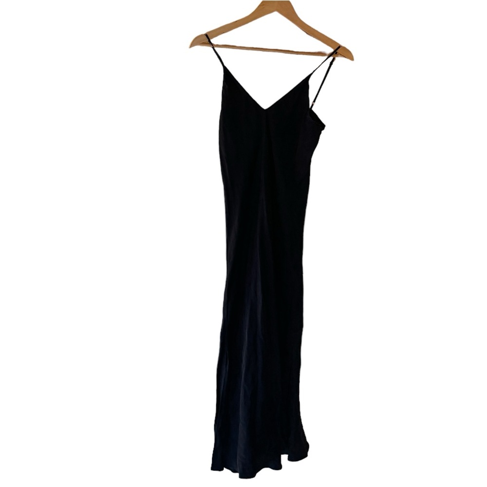 Billy Reid Silk Midi Length Black Slip Dress. Size XS. - Picture 4 of 14